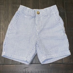 Janie and Jack Cobalt Striped Seersucker Shorts